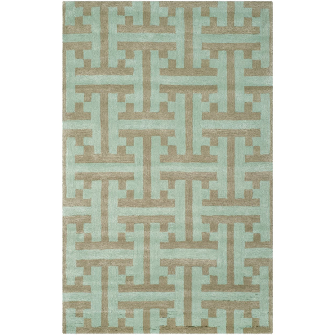 SAFAVIEH Soho SOH413A Handmade Light Blue / Multi Rug Image 1