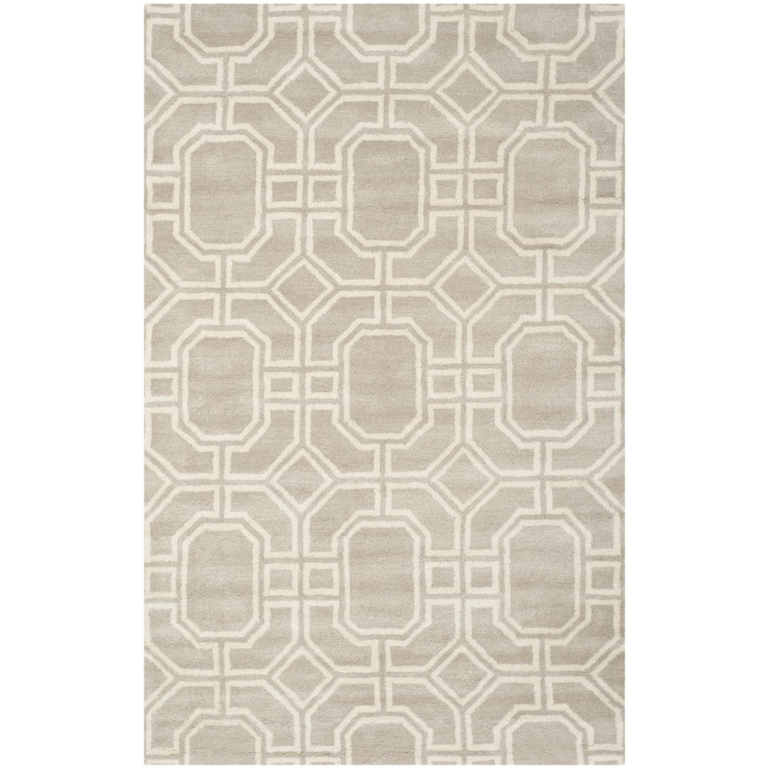 SAFAVIEH Soho Collection SOH414B Handmade Grey/Ivory Rug Image 1