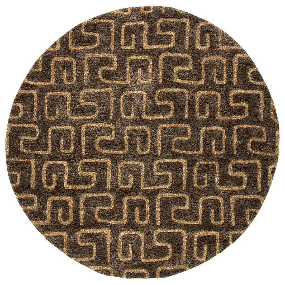 SAFAVIEH Soho Collection SOH416C Handmade Brown/Gold Rug Image 3