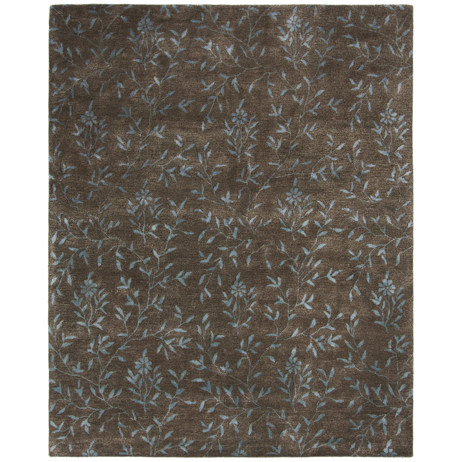 SAFAVIEH Soho SOH418A Handmade Brown / Light Blue Rug Image 1