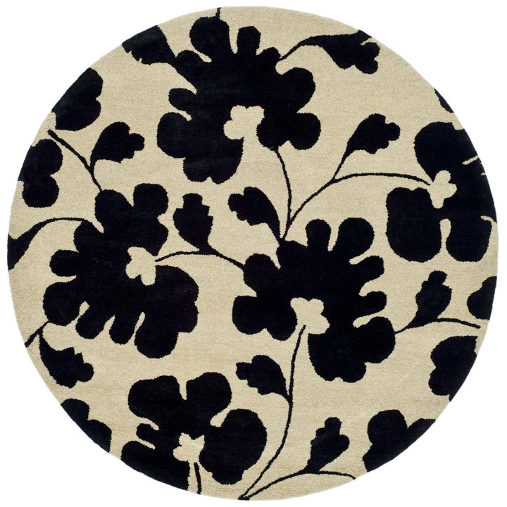 SAFAVIEH Soho SOH419A Handmade Beige / Black Rug Image 3