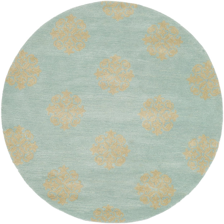 SAFAVIEH Soho Collection SOH424A Handmade Turquoise Rug Image 1