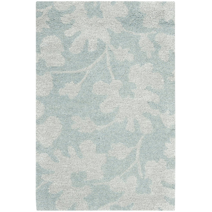 SAFAVIEH Soho SOH419B Handmade Light Blue / Silver Rug Image 1