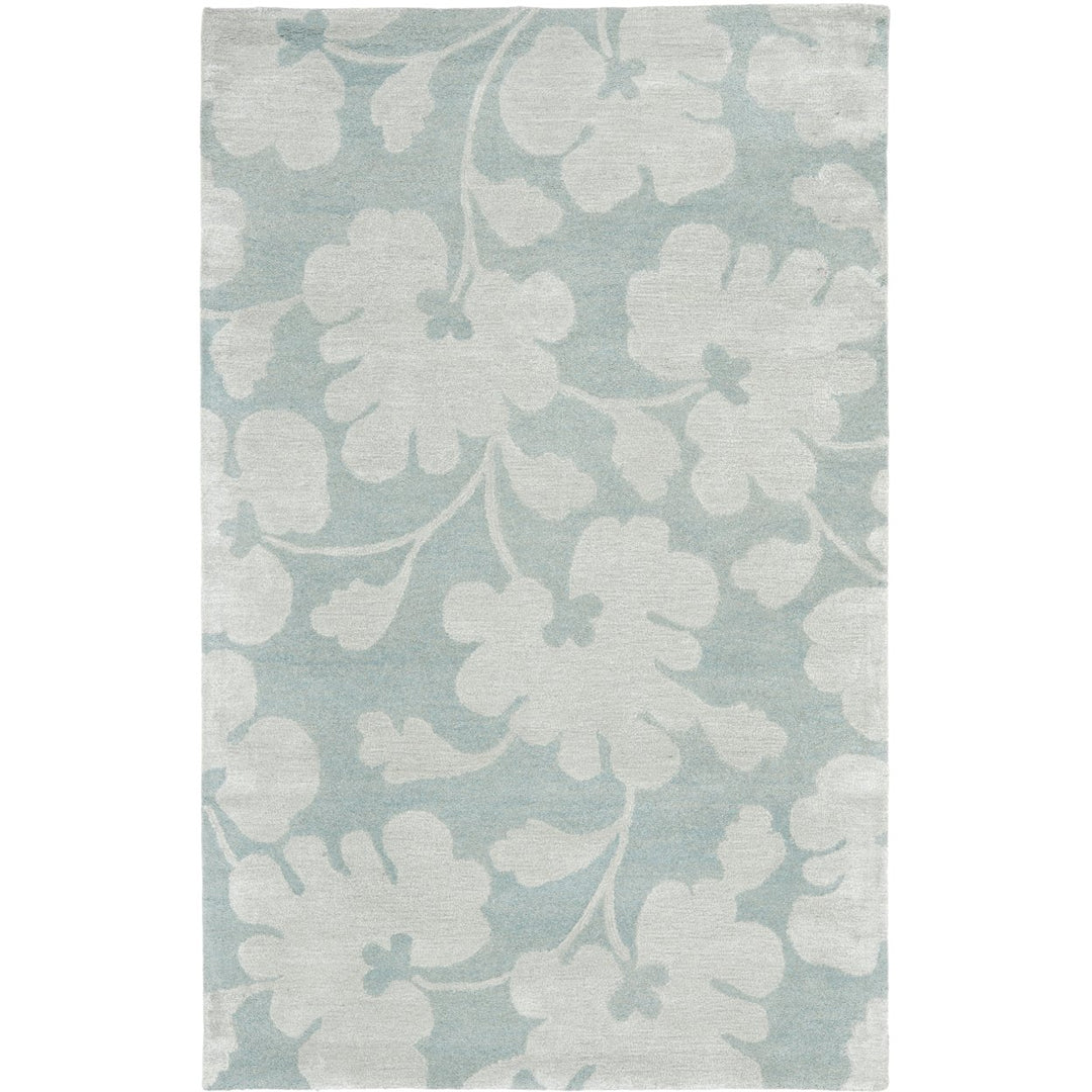 SAFAVIEH Soho SOH419B Handmade Light Blue / Silver Rug Image 8