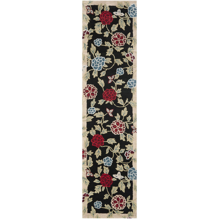 SAFAVIEH Soho SOH428A Handmade Black / Multi Rug Image 3