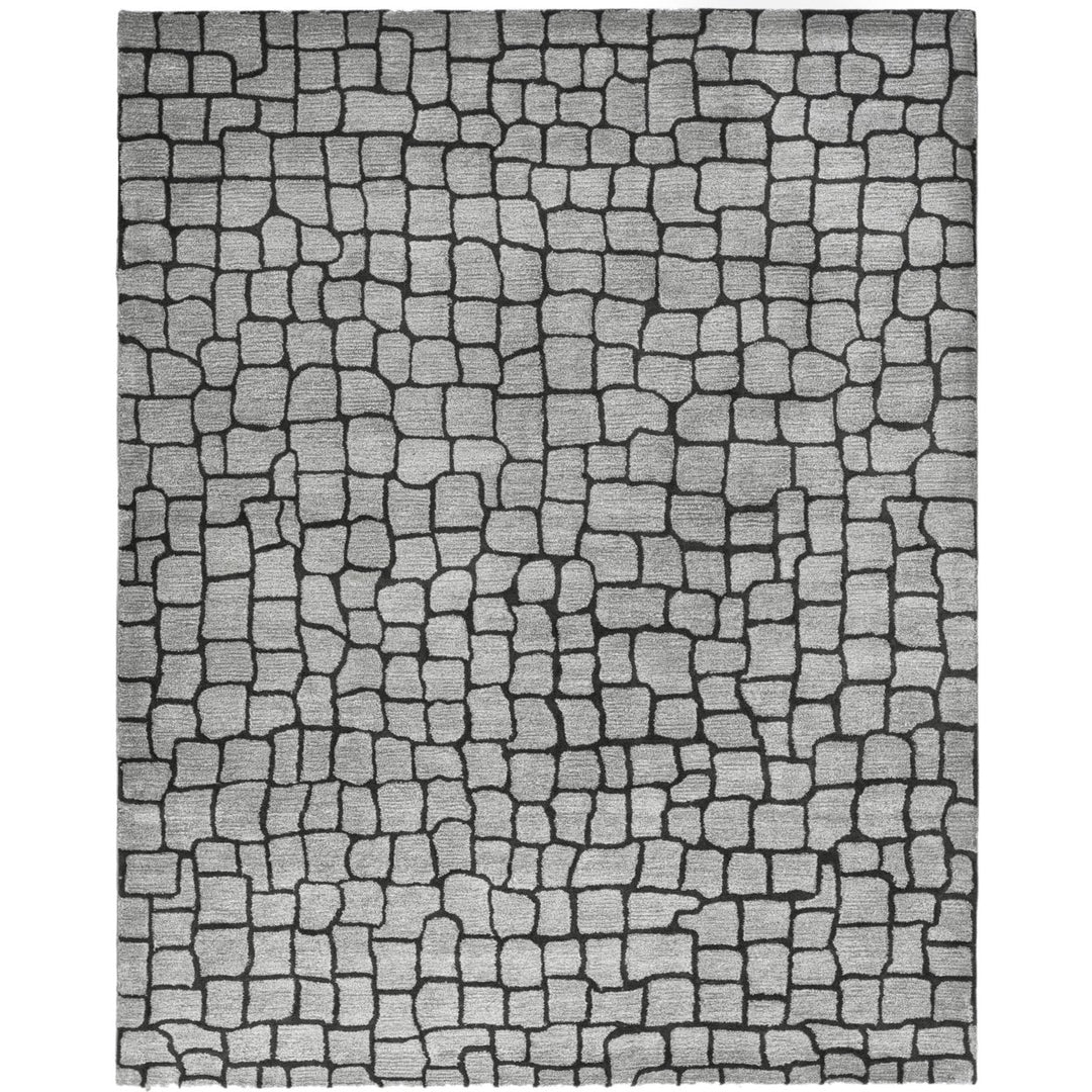 SAFAVIEH Soho SOH431A Handmade Silver / Grey Rug Image 1