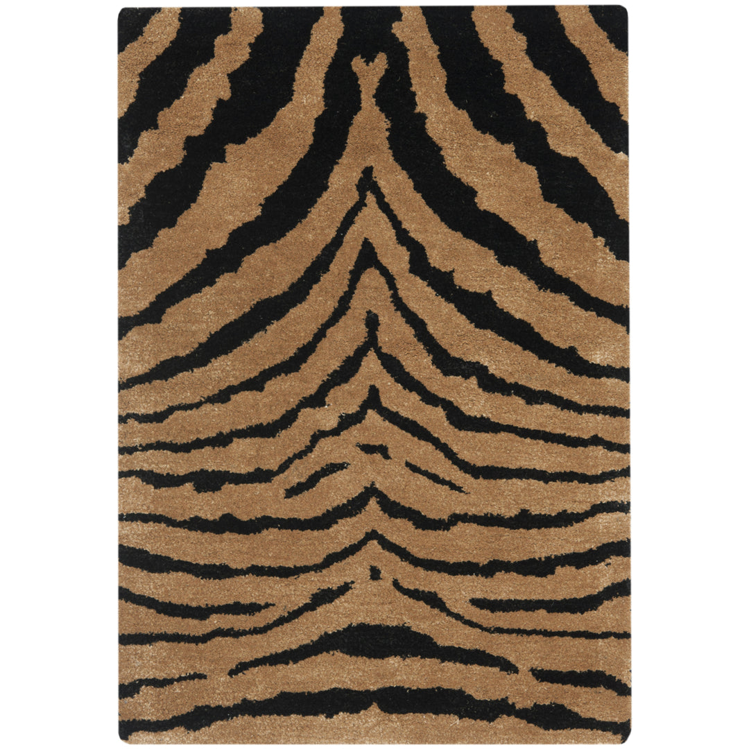 SAFAVIEH Soho SOH434E Handmade Black / Brown Rug Image 7