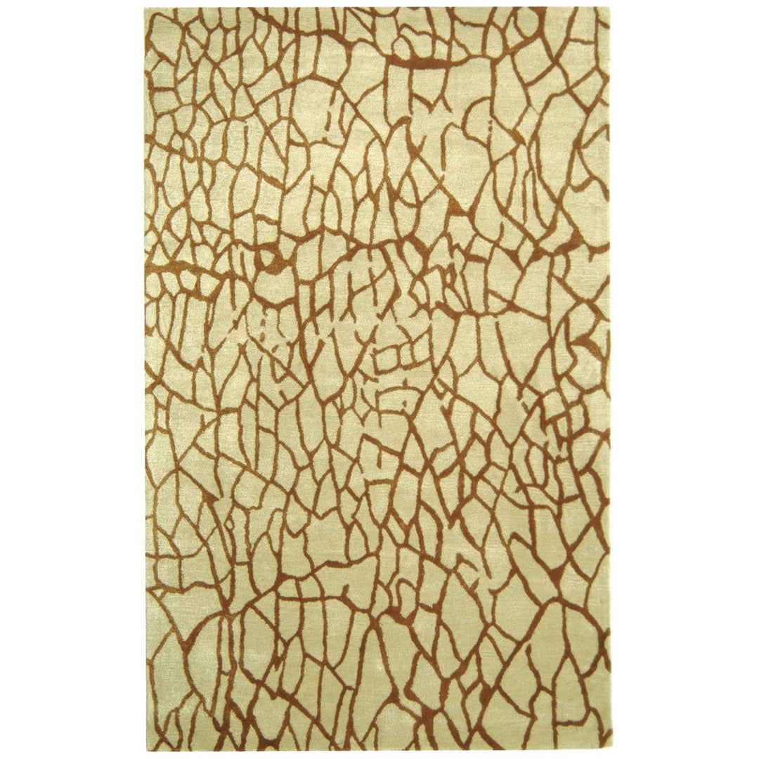 SAFAVIEH Soho SOH437A Handmade Brown / Green Rug Image 1