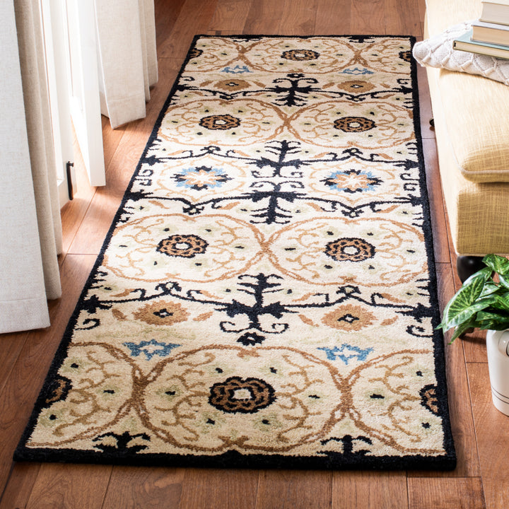 SAFAVIEH Soho SOH446A Handmade Ivory / Multi Rug Image 2