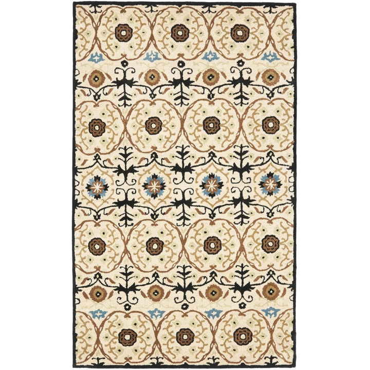 SAFAVIEH Soho SOH446A Handmade Ivory / Multi Rug Image 5