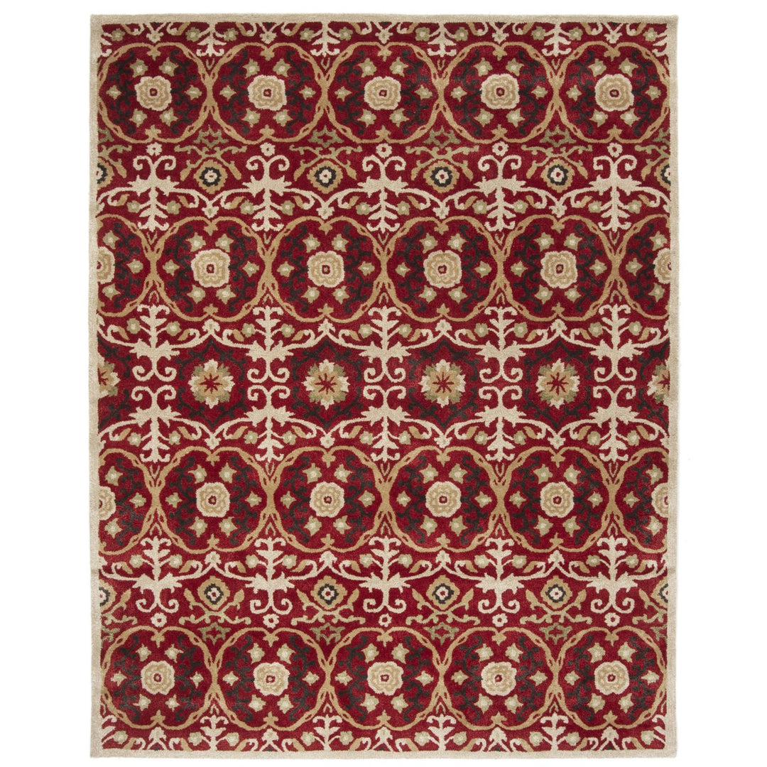 SAFAVIEH Soho Collection SOH446B Handmade Red / Multi Rug Image 1