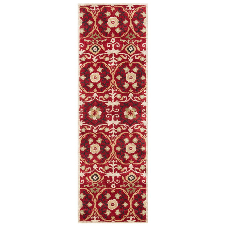 SAFAVIEH Soho Collection SOH446B Handmade Red / Multi Rug Image 3