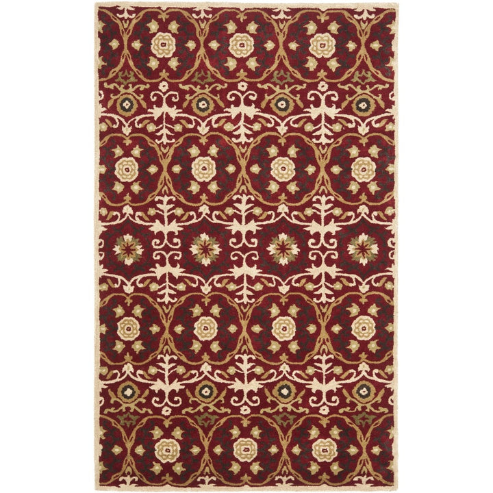 SAFAVIEH Soho Collection SOH446B Handmade Red / Multi Rug Image 5