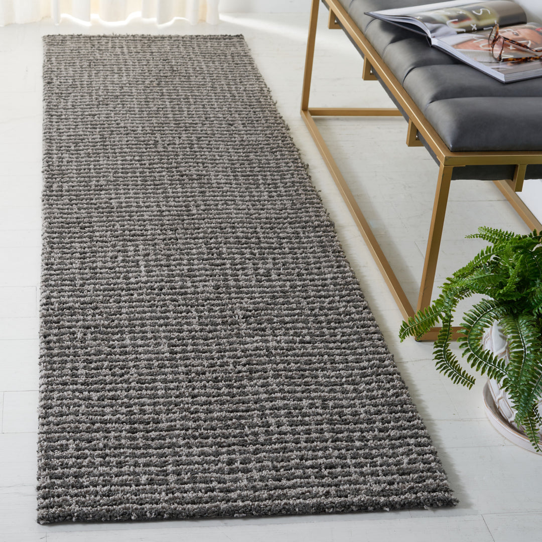 SAFAVIEH Soho Collection SOH478H Handmade Charcoal Rug Image 3