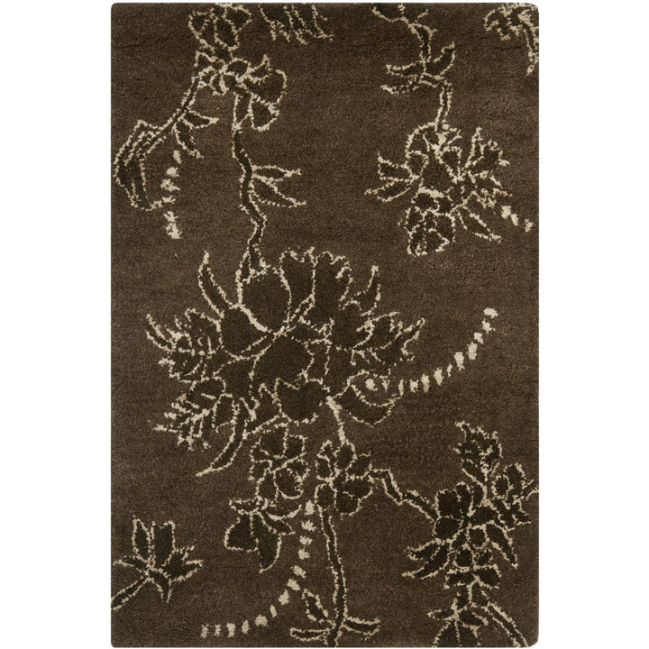 SAFAVIEH Soho Collection SOH512A Handmade Brown Rug Image 2