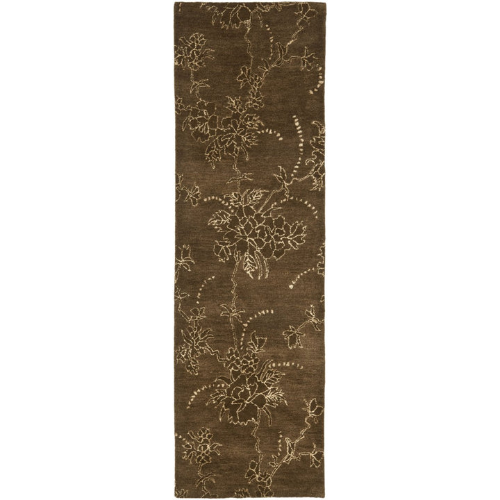 SAFAVIEH Soho Collection SOH512A Handmade Brown Rug Image 1