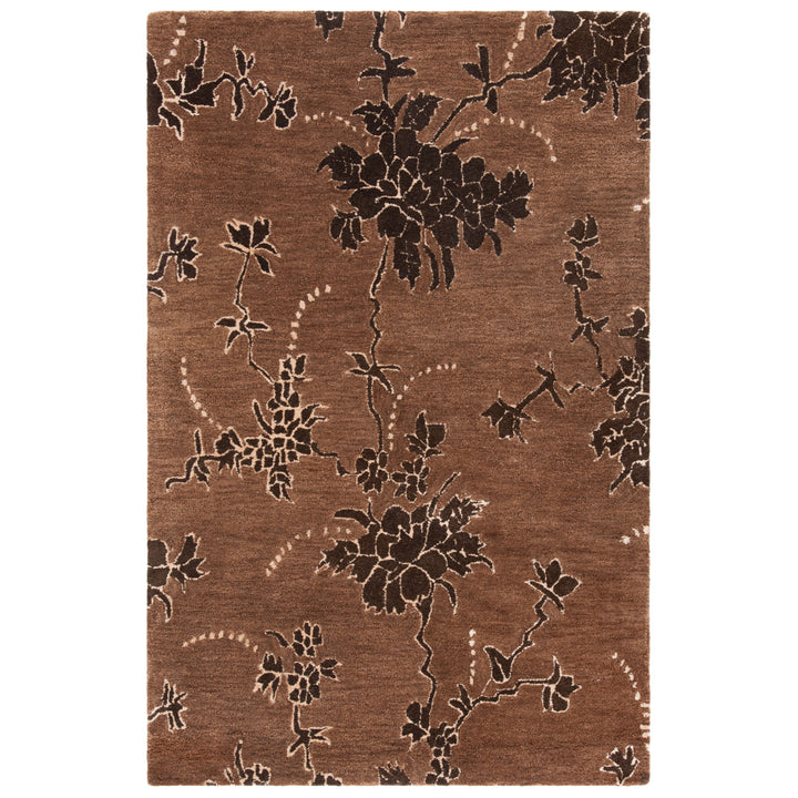 SAFAVIEH Soho Collection SOH512A Handmade Brown Rug Image 4