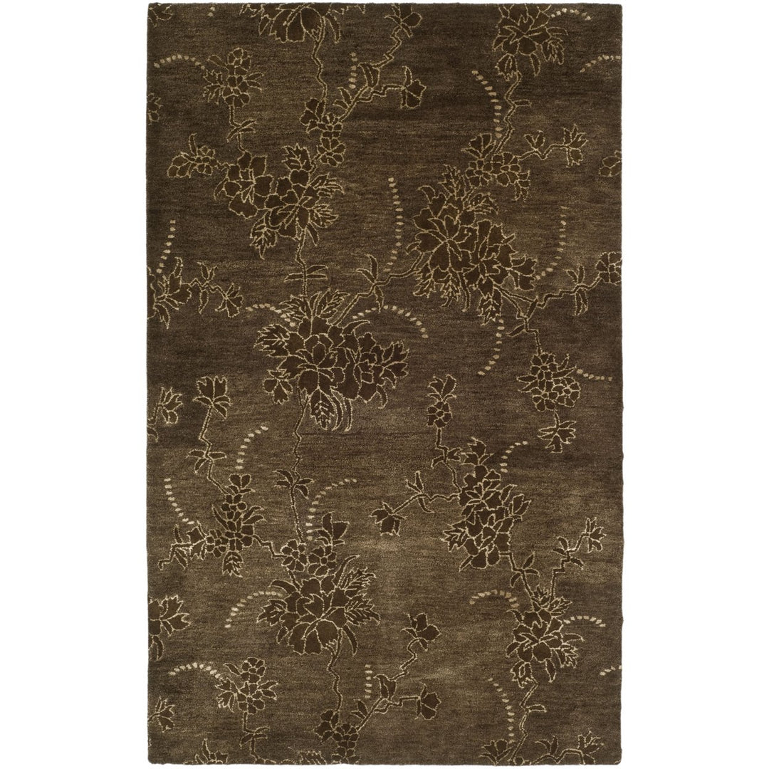 SAFAVIEH Soho Collection SOH512A Handmade Brown Rug Image 1