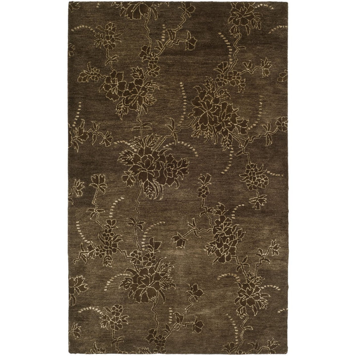 SAFAVIEH Soho Collection SOH512A Handmade Brown Rug Image 1