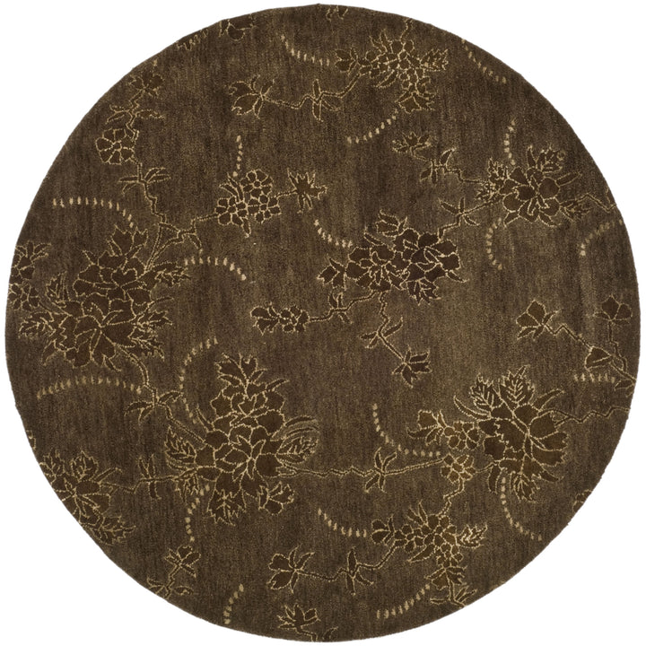 SAFAVIEH Soho Collection SOH512A Handmade Brown Rug Image 6