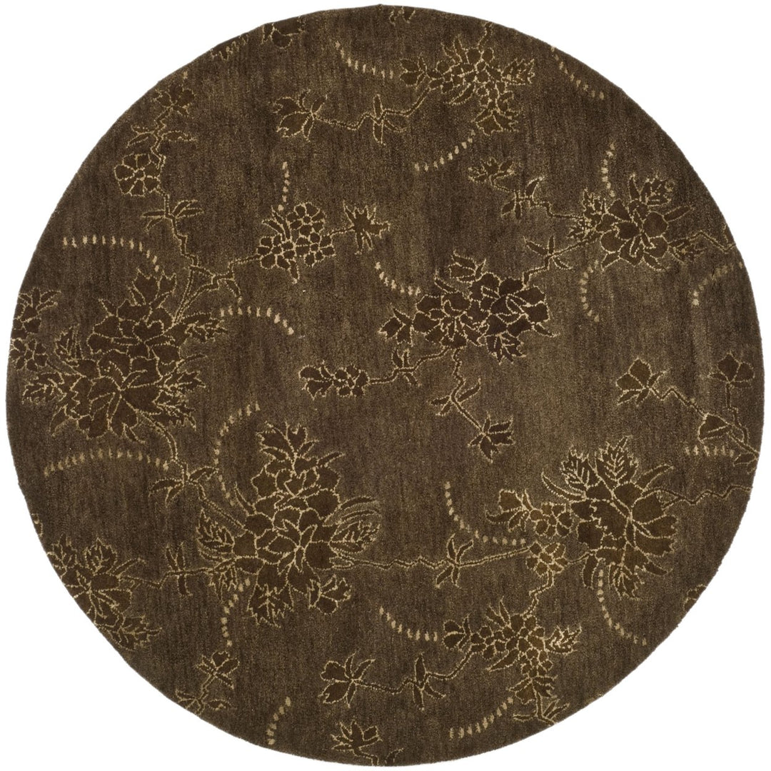 SAFAVIEH Soho Collection SOH512A Handmade Brown Rug Image 1