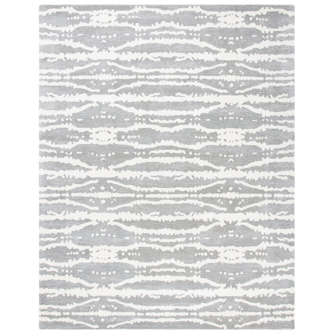 SAFAVIEH Soho Collection SOH656F Handmade Grey/Ivory Rug Image 1