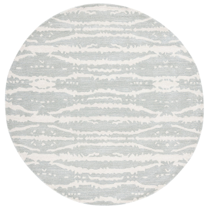 SAFAVIEH Soho SOH656G Handmade Light Grey / Ivory Rug Image 4