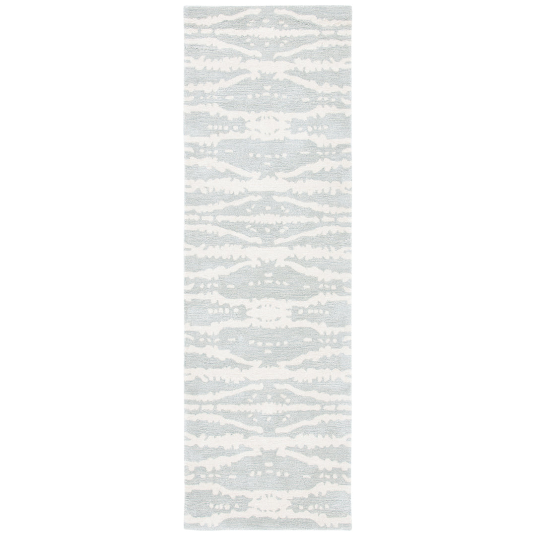 SAFAVIEH Soho SOH656G Handmade Light Grey / Ivory Rug Image 5