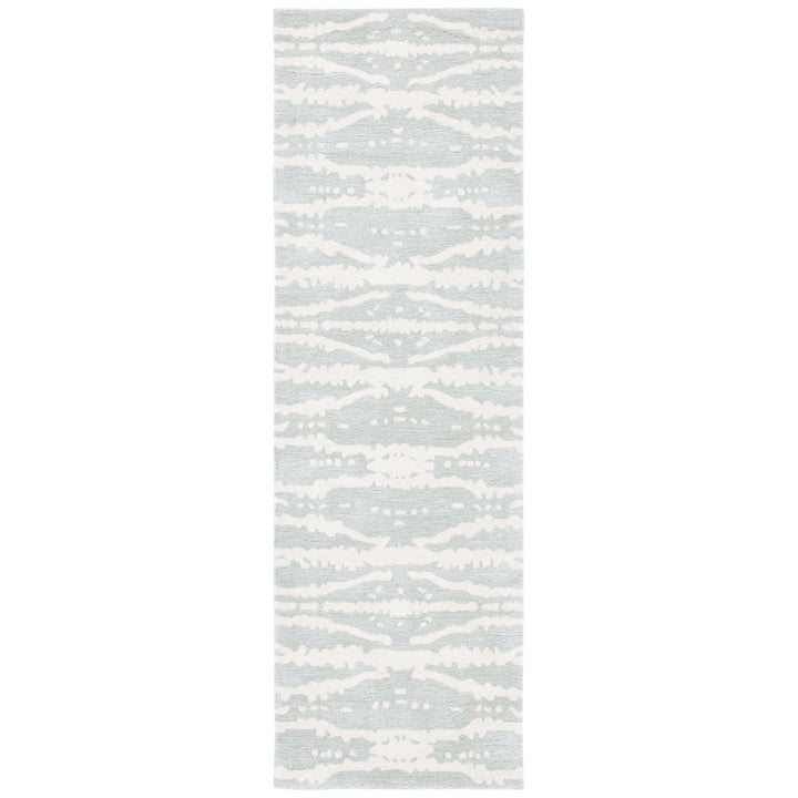 SAFAVIEH Soho SOH656G Handmade Light Grey / Ivory Rug Image 5