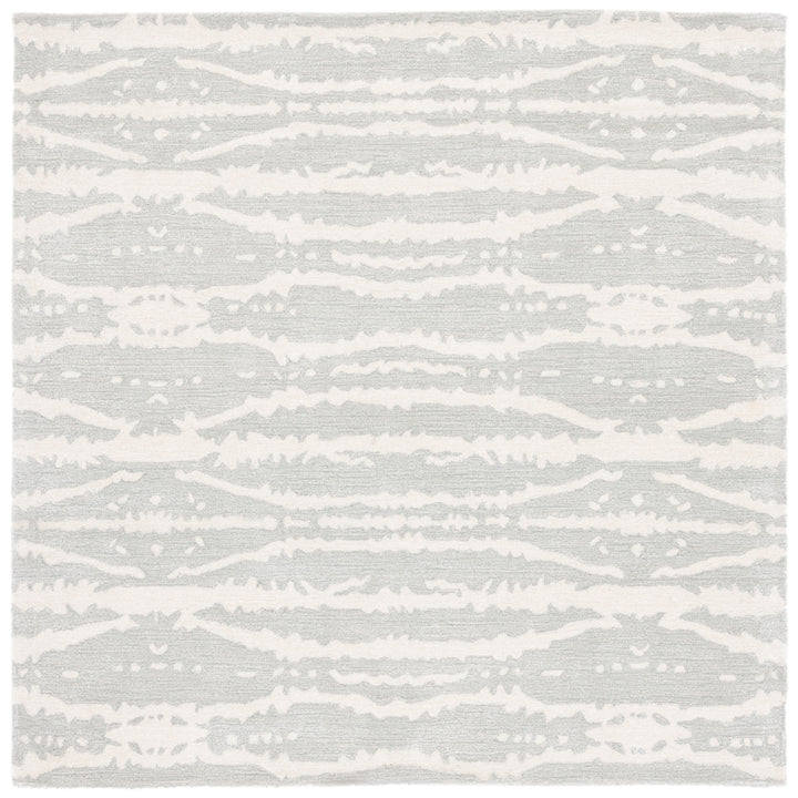 SAFAVIEH Soho SOH656G Handmade Light Grey / Ivory Rug Image 6