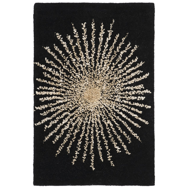 SAFAVIEH Soho SOH655Z Handmade Black / Beige Rug Image 8