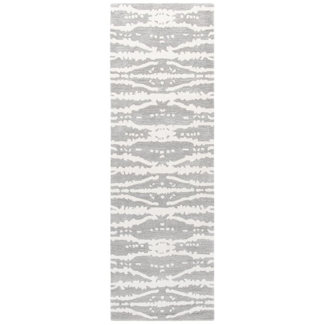 SAFAVIEH Soho Collection SOH656F Handmade Grey/Ivory Rug Image 5