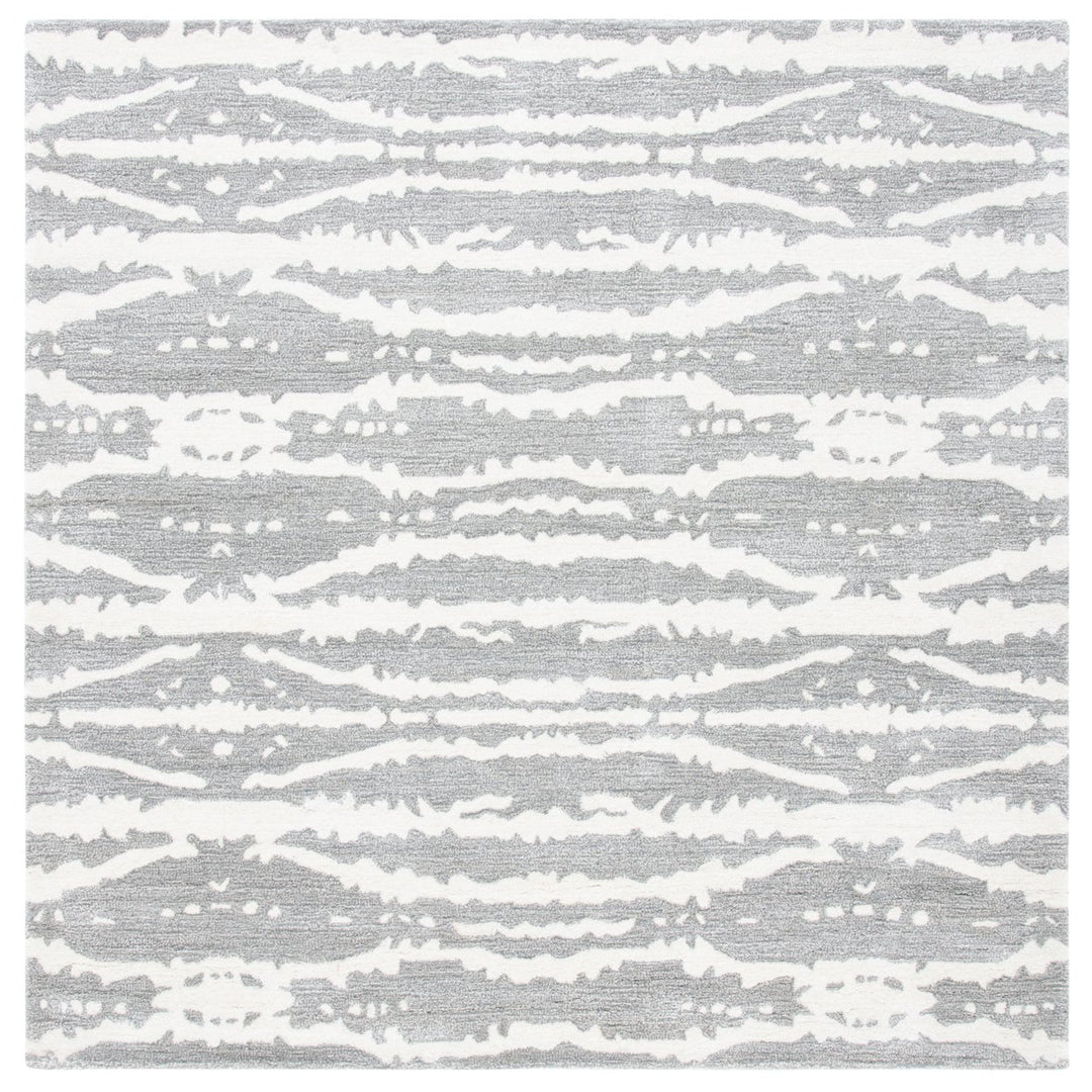 SAFAVIEH Soho Collection SOH656F Handmade Grey/Ivory Rug Image 6