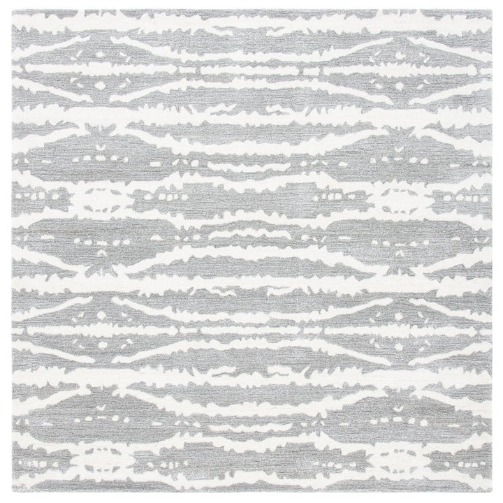 SAFAVIEH Soho Collection SOH656F Handmade Grey/Ivory Rug Image 6