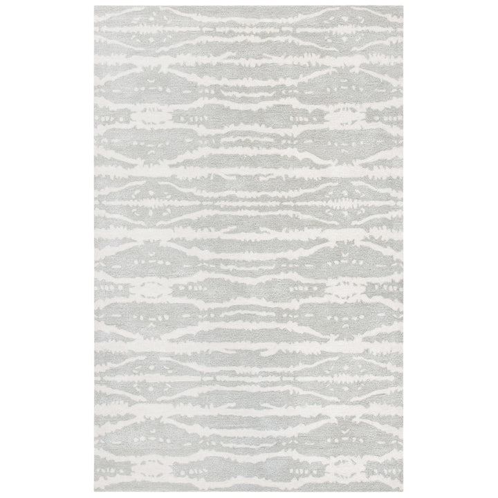 SAFAVIEH Soho SOH656G Handmade Light Grey / Ivory Rug Image 10