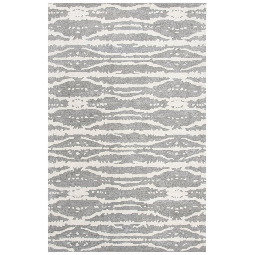 SAFAVIEH Soho Collection SOH656F Handmade Grey/Ivory Rug Image 1