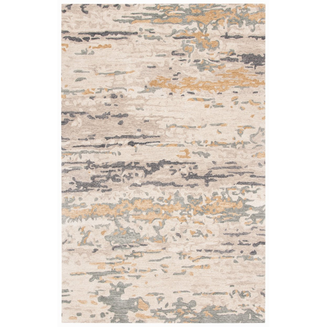 SAFAVIEH Soho Collection SOH676B Handmade Beige/Grey Rug Image 1