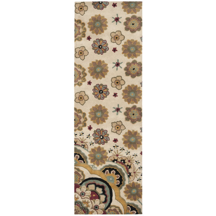 SAFAVIEH Soho SOH701A Handmade Ivory / Multi Rug Image 1