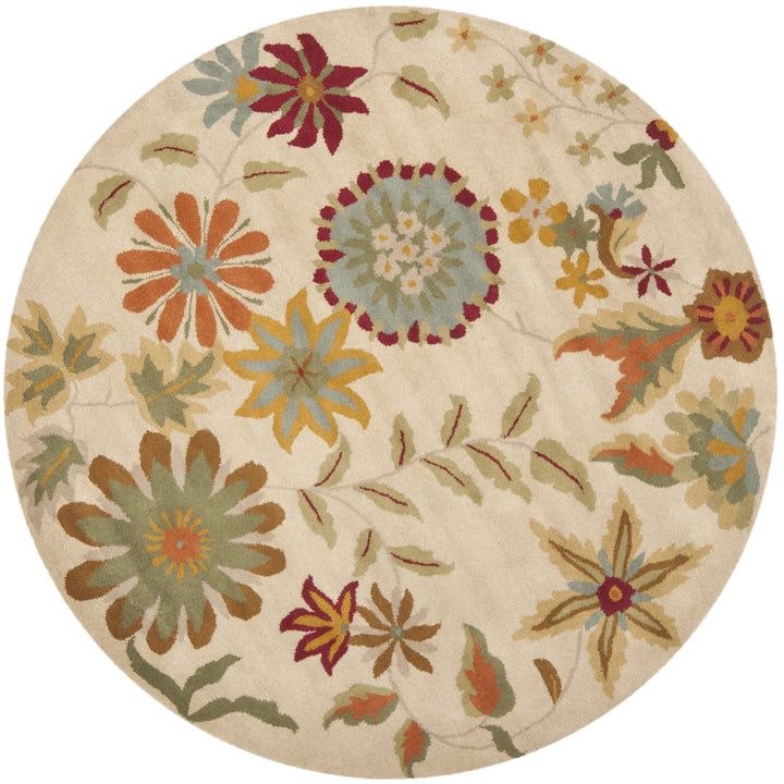 SAFAVIEH Soho Collection SOH702A Handmade Ivory/Sage Rug Image 4