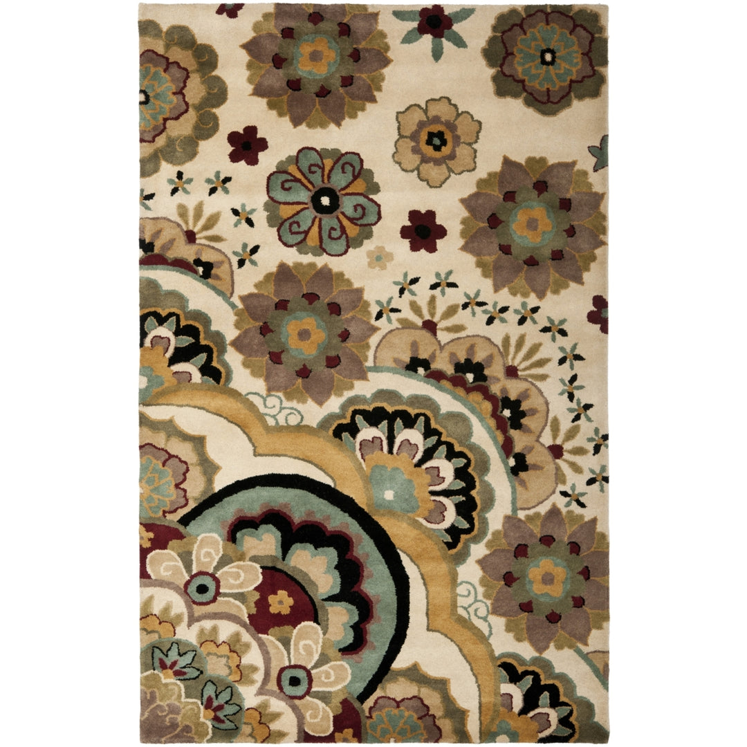 SAFAVIEH Soho SOH701A Handmade Ivory / Multi Rug Image 9