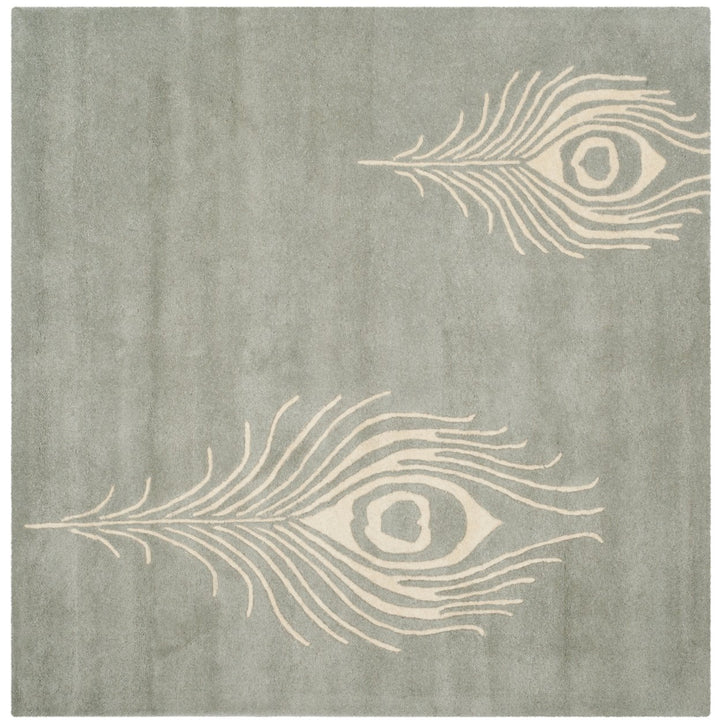 SAFAVIEH Soho Collection SOH704C Handmade Grey/Ivory Rug Image 1