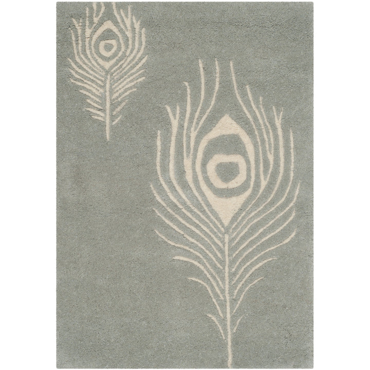 SAFAVIEH Soho Collection SOH704C Handmade Grey/Ivory Rug Image 8