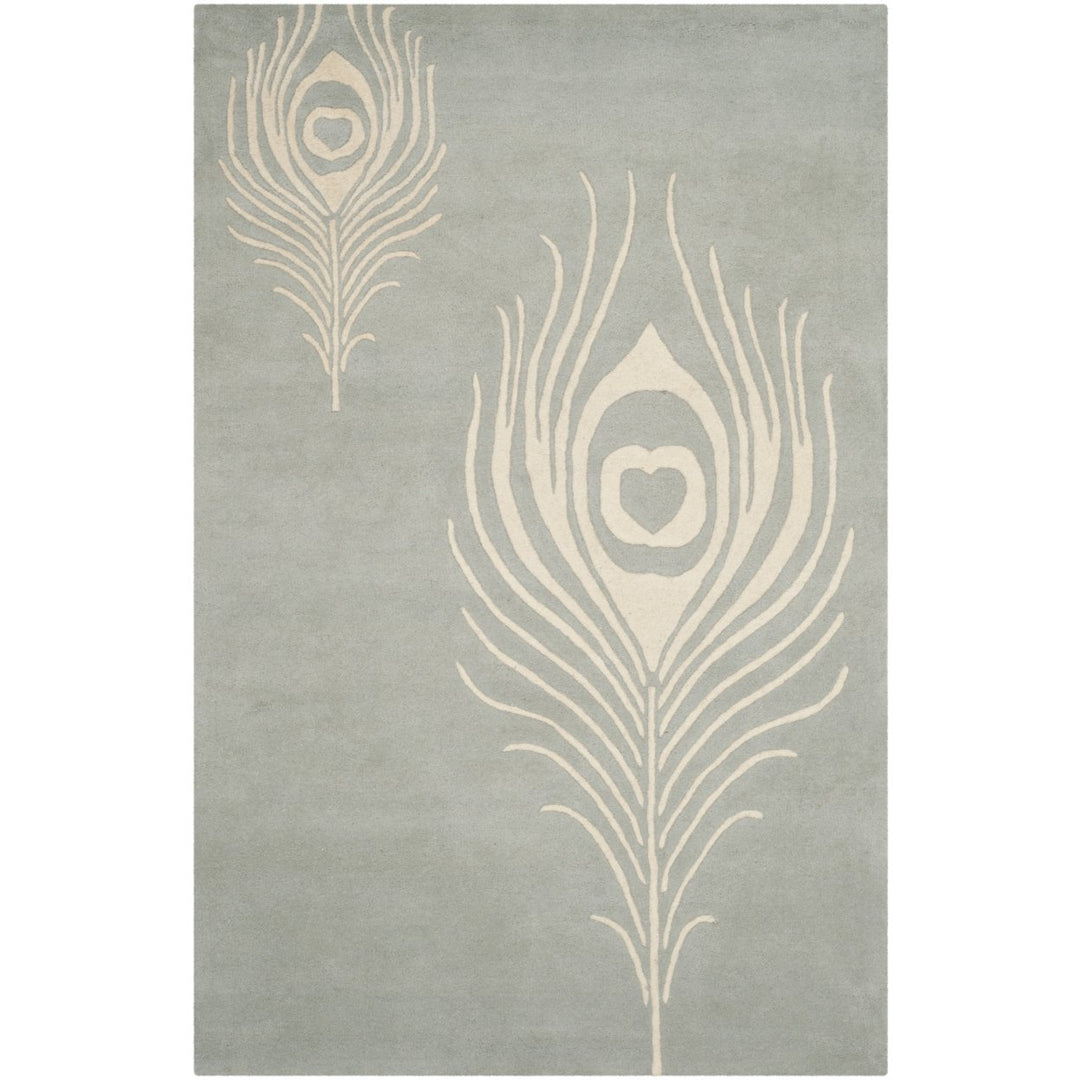 SAFAVIEH Soho Collection SOH704C Handmade Grey/Ivory Rug Image 1