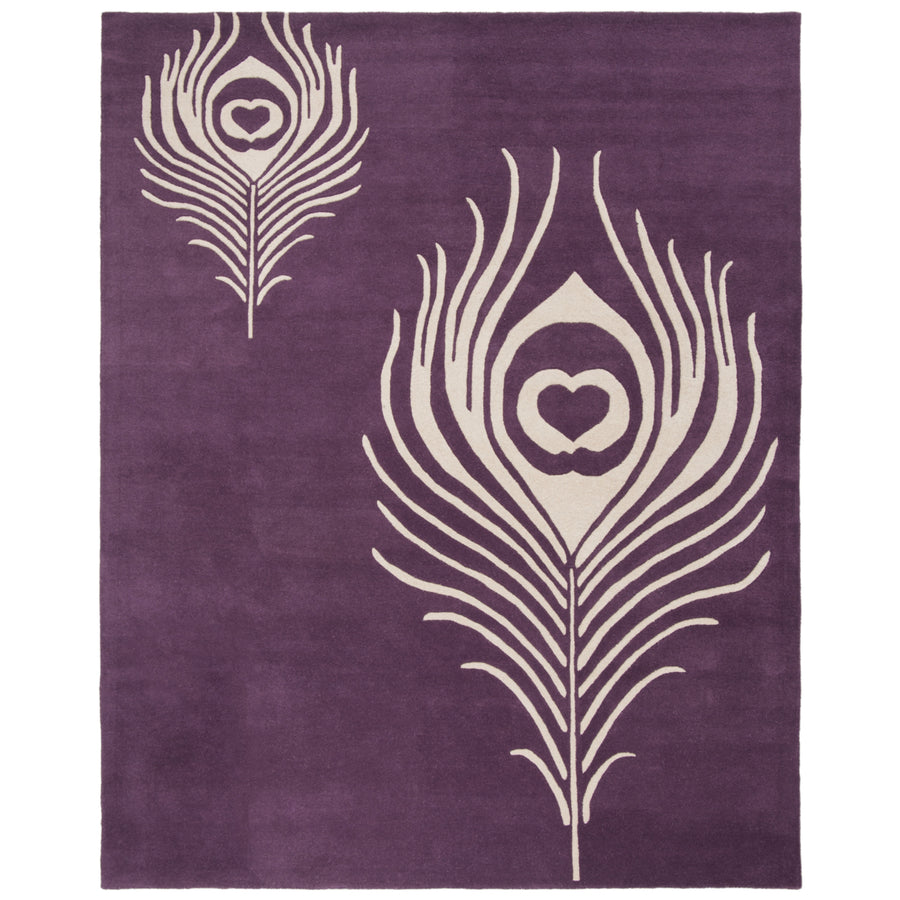 SAFAVIEH Soho SOH704A Handmade Purple / Ivory Rug Image 1