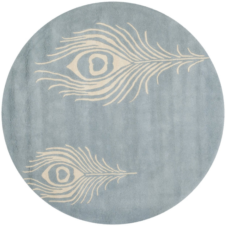 SAFAVIEH Soho SOH704B Handmade Light Blue / Ivory Rug Image 1