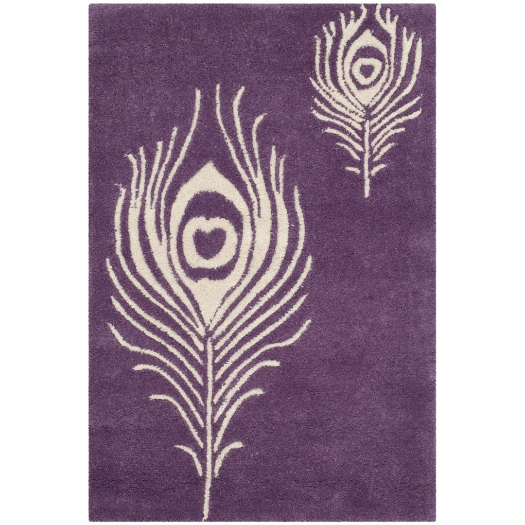SAFAVIEH Soho SOH704A Handmade Purple / Ivory Rug Image 1