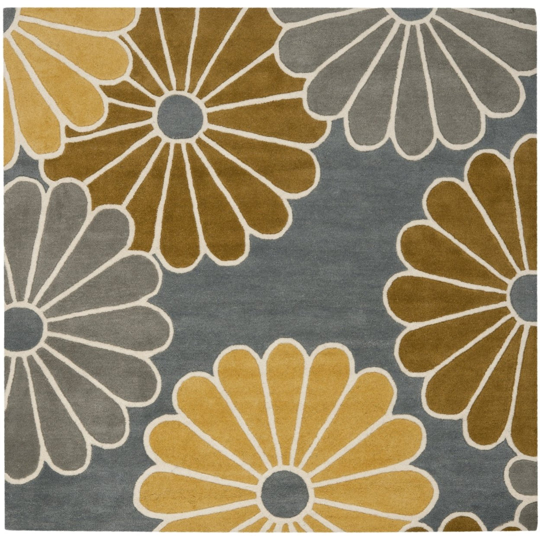 SAFAVIEH Soho SOH705A Handmade Grey / Yellow Rug Image 1