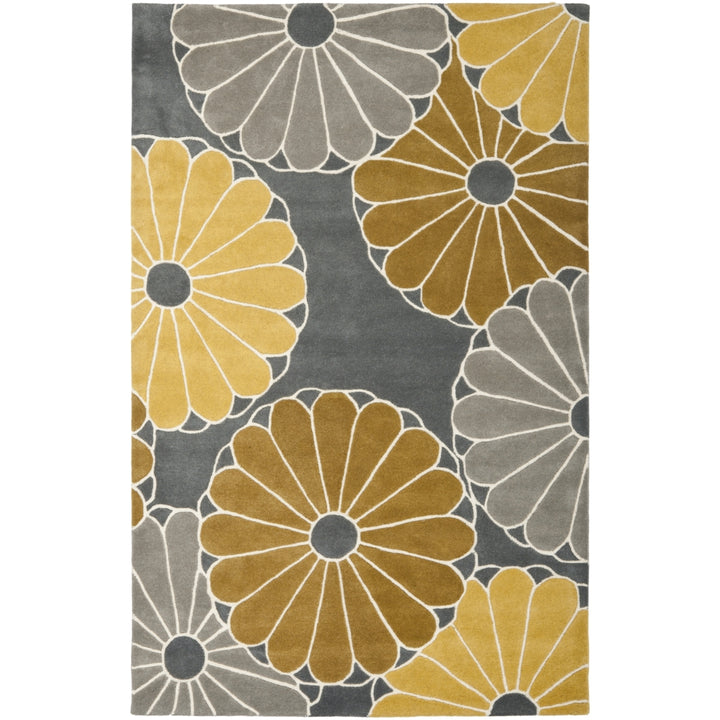 SAFAVIEH Soho SOH705A Handmade Grey / Yellow Rug Image 10