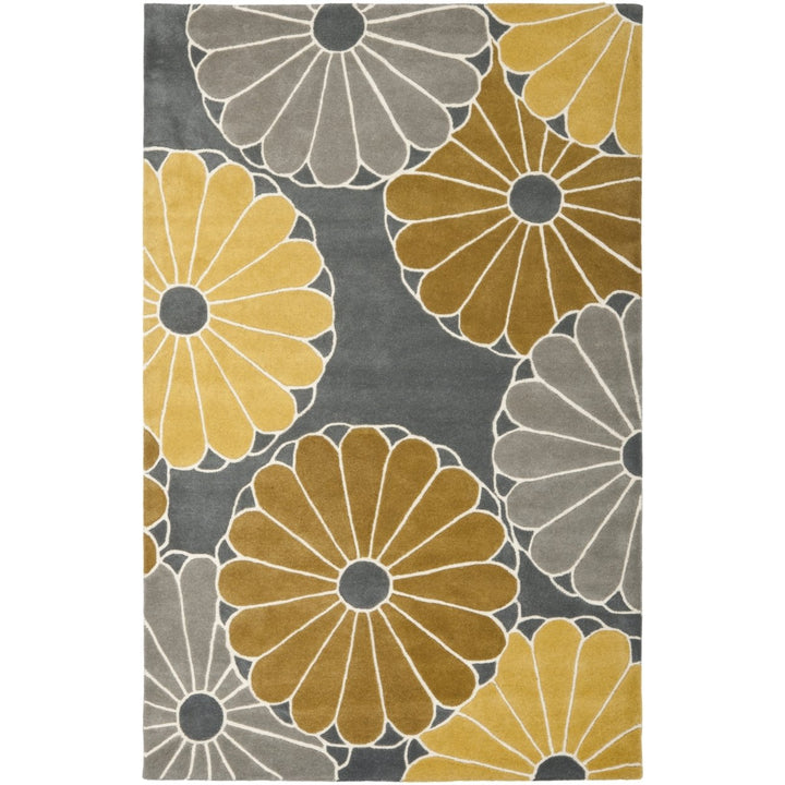 SAFAVIEH Soho SOH705A Handmade Grey / Yellow Rug Image 1