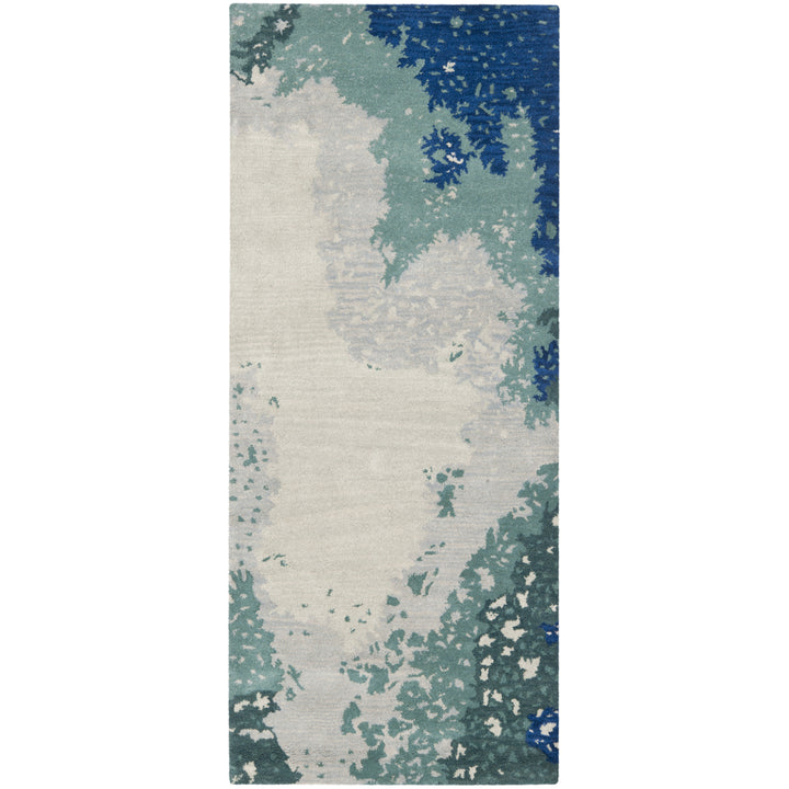 SAFAVIEH Soho Collection SOH706B Handmade Blue/Multi Rug Image 4